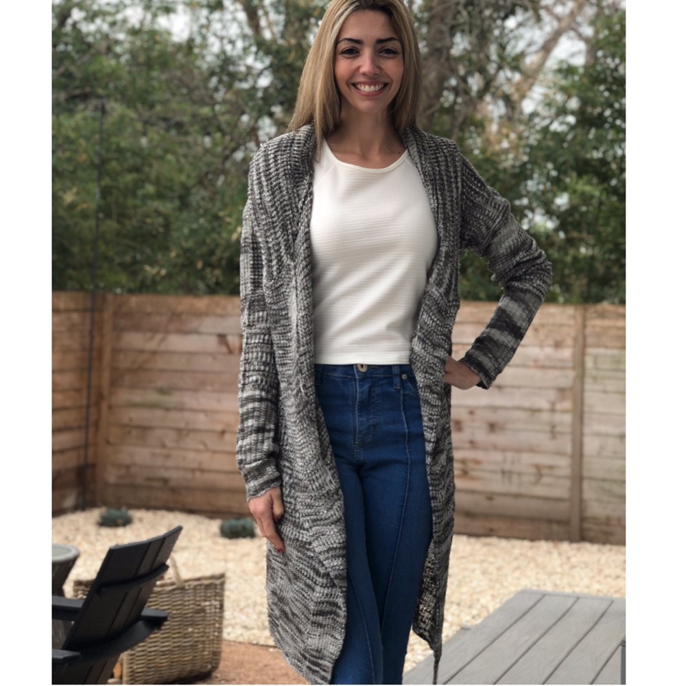 Sale! melange knit cardigan